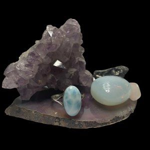 Sterling Silver and Larimar Ring
